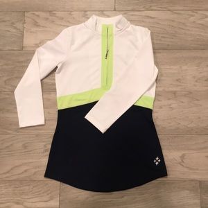 JOFIT White/Navy Golf/Tennis/Fitness Top NWT